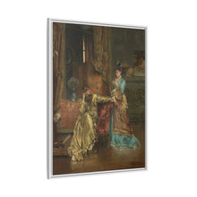 The Visit (c. 1870) by Alfred Stevens: A Glimpse into 19th-Century Elegance