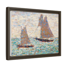 Two Sailboats at Grandcamp (Deux voiliers Ã Grandcamp) (ca. 1885) by Georges Seurat