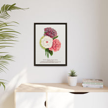 Double Althea in 3 colors lithograph. Digitally enhanced from our own original 1900 edition plates of Botanical Specimen published by Rochester Lithographing