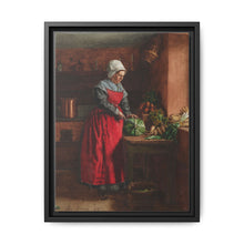 A Cook in a Red Apron in the Inn at Vaugirard (1862) by Léon Bonvin - NOMADEN ART GALLERY