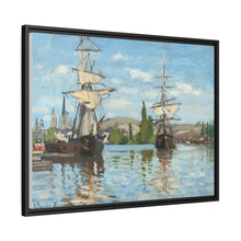 Ships Riding on the Seine at Rouen (1872–1873) by Claude Monet - NOMADEN ART GALLERY