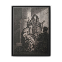Simeon recognises the infant Jesus as saviour. Etching by C.W. Weisbrod after Rembrandt, 1627-8. - NOMADEN ART GALLERY