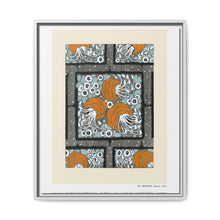Flower pochoir pattern in Art Nouveau oriental style. Original from our own 1914 edition of Samarkande - NOMADEN ART GALLERY