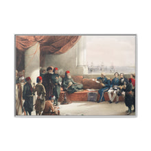 Interview with The Viceroy of Egypt at His palace at Alexandria illustration by David Roberts (1796–1864) - NOMADEN ART GALLERY