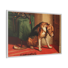 Suspense (1877) by sir Edwin Landseer, a Victorian bloodhound mastiff waiting. - NOMADEN ART GALLERY