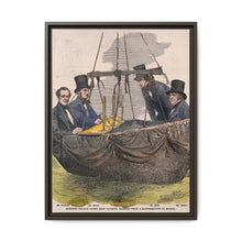 Four men in the basket of a balloon by Mayall. - NOMADEN ART GALLERY