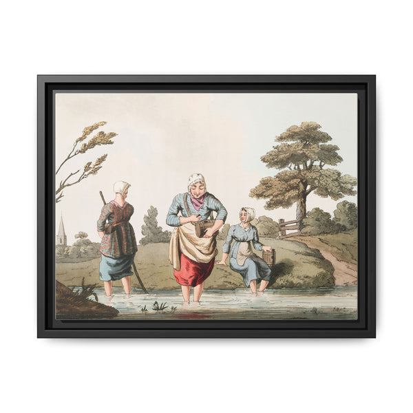 Illustration of leech finders from The Costume of Yorkshire (1814) by George Walker - NOMADEN ART GALLERY