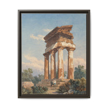 A Temple Ruin in Agrigento (c. 1825) by Carl Wilhelm Götzloff: A Classical Landscape - NOMADEN ART GALLERY