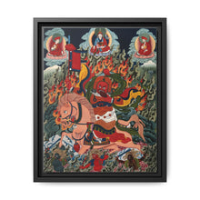 Tse Mara , a form of Dharmapala (protector of teachings), guardian of the Samye Monastery. Gouache painting by a Tibetan artist - NOMADEN ART GALLERY