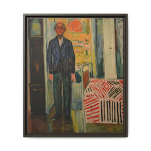 Self-Portrait Between the Clock and the Bed (1940-1943) by Edvard Munch - NOMADEN ART GALLERY