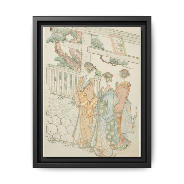 Visitors to the Hachiman shrine by Katsushika Hokusai - NOMADEN ART GALLERY