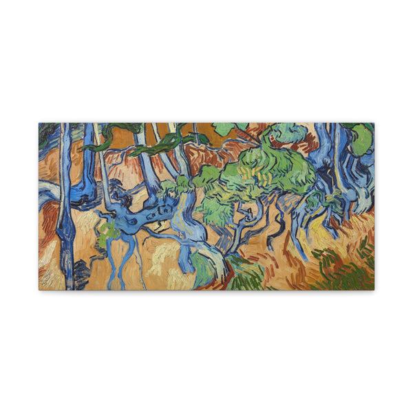 Vincent van Gogh's Tree Roots (1890) famous painting. - NOMADEN ART GALLERY