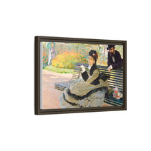 Camille Monet (1847–1879) on a Garden Bench (1873) by Claude Monet - NOMADEN ART GALLERY