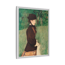 Mujer joven en un jardín (Jeune femme dans un jardin), (1879) de Édouard Manet