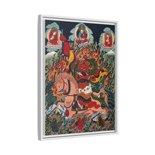 Tse Mara , a form of Dharmapala (protector of teachings), guardian of the Samye Monastery. Gouache painting by a Tibetan artist