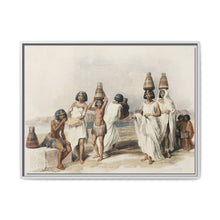 Nubian women at Kortie on the Nile illustration by David Roberts (1796–1864) - NOMADEN ART GALLERY