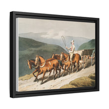 Illustration of the east riding or wolds waggon from The Costume of Yorkshire (1814) by George Walker