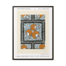 Flower pochoir pattern in Art Nouveau oriental style. Original from our own 1914 edition of Samarkande - NOMADEN ART GALLERY