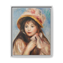 Girl with Pink Bonnet (Jeune fille au chapeau rose) (1894) by Pierre-Auguste Renoir - NOMADEN ART GALLERY
