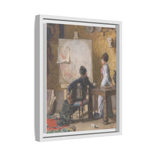 Adéle de Saussure and Marie-Louise Ravel, the Artist's Wife, in His Studio (1877) by Edouard Ravel