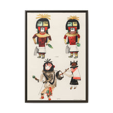 Hopi Katcinas - Piokot Turkwinu Turkwinu Mana (1895) drawn by the native people from the book of Jesse Walter Fewkes (1850–1930) - NOMADEN ART GALLERY
