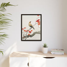 Japanese plague bird on maple (1900 - 1936) by Ohara Koson