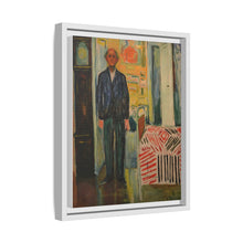Self-Portrait Between the Clock and the Bed (1940-1943) by Edvard Munch - NOMADEN ART GALLERY