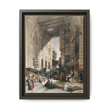 Bazaar of the silk mercers, Cairo illustration by David Roberts (1796–1864) - NOMADEN ART GALLERY