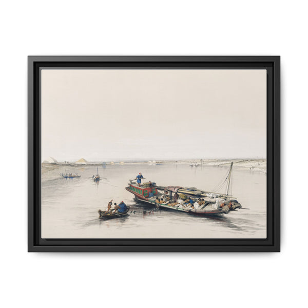 Nile View: Pyramids of Dashour & Sakkara by David Roberts (1796–1864) - NOMADEN ART GALLERY