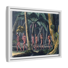 Puri Indians by the Paraiba river, Brazil. Coloured aquatint by P. Fumagalli, ca. 1821, after M. Zu Wied-Neuwied.