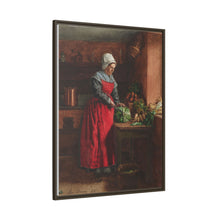 A Cook in a Red Apron in the Inn at Vaugirard (1862) by Léon Bonvin