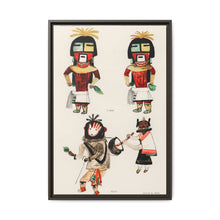 Hopi Katcinas - Piokot Turkwinu Turkwinu Mana (1895) drawn by the native people from the book of Jesse Walter Fewkes (1850–1930) - NOMADEN ART GALLERY