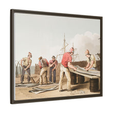 Illustration of whalebone scrapers from The Costume of Yorkshire (1814) by George Walker