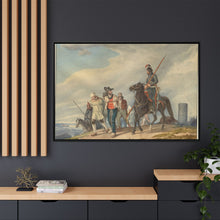 Three Armed Riders Escorting Prisoners near Reims (1825) by Peter von Hess