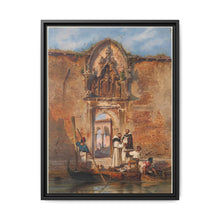 Monks Buying Fish before the Portal of the Madonna della Misericordia (1855) by Ludwig Johann Passini - NOMADEN ART GALLERY
