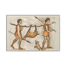Hunter-Gatherer Mosaic: Vintage Encyclopaedia Art (1891) - NOMADEN ART GALLERY