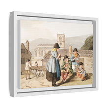 Illustration of Wensley Dale knitters from The Costume of Yorkshire (1814) by George Walker
