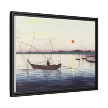 Boats and setting sun (1900 - 1936) by Ohara Koson