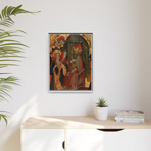 Saint Katherine of Alexandria before the Roman Emperor by Nicolás Solano