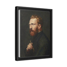 Framed Matte Canvas Wall Art - Vintage Portrait of Artist - NOMADEN ART GALLERY