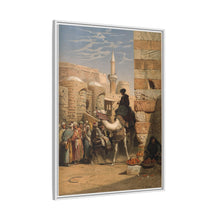 Egypt: a street with a man smoking and riding a camel. Chromolithograph after C. F. H. Werner, 1873.