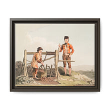 Illustration of the ruddle pit from The Costume of Yorkshire (1814) by George Walker - NOMADEN ART GALLERY