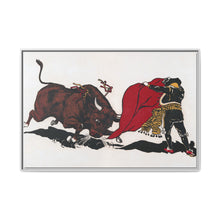 Matador and bull, aesthetic woodcut - NOMADEN ART GALLERY