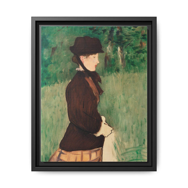 Young Woman in a Garden (Jeune femme dans un jardin), (1879) by Édouard Manet - NOMADEN ART GALLERY