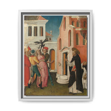 Saint Peter Martyr Exorcizing a Woman Possessed by a Devil by Antonio Vivarini - NOMADEN ART GALLERY