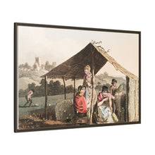 Illustration of teasel field from The Costume of Yorkshire (1814) by George Walker
