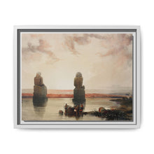 Statues of Memnon at Thebes during the inundation illustration by David Roberts (1796–1864) - NOMADEN ART GALLERY