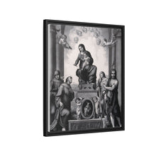Saint Mary (the Blessed Virgin) with the Christ Child and Saint Antony of Padua, Saint Francis of Assisi, Saint Catherine of Alexandria, Saint John the Baptist and angels.