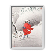 Snowy Evening on a Mountain Path print in high resolution by Hiroaki Takahashi (1871–1945) - NOMADEN ART GALLERY