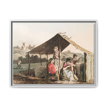 Illustration of teasel field from The Costume of Yorkshire (1814) by George Walker - NOMADEN ART GALLERY